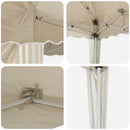 Pop-up Festtelt 575 x 289 x 245 cm Cremefarvet