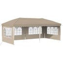 Pop-up Festtelt 575 x 289 x 245 cm Cremefarvet