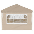 Pop-up Festtelt 575 x 289 x 245 cm Cremefarvet