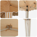 Pop-up Festtelt 575 x 289 x 245 cm Beige