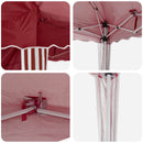Pop-up Festtelt 575 x 289 x 245 cm Bordeaux