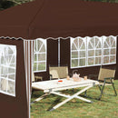 Pop-up Festtelt 575 x 289 x 245 cm Brun