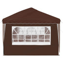 Pop-up Festtelt 575 x 289 x 245 cm Brun