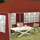 Pop-up Festtelt 575 x 289 x 245 cm Terrakotta