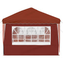 Pop-up Festtelt 575 x 289 x 245 cm Terrakotta