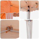 Pop-up Festtelt 575 x 289 x 245 cm Orange