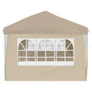 Pop-up Festtelt 575 x 288 x 245 cm Cremefarvet