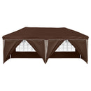Pop-up Festtelt 575 x 288 x 245 cm Brun