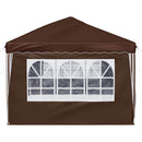 Pop-up Festtelt 575 x 288 x 245 cm Brun