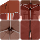 Pop-up Festtelt 575 x 288 x 245 cm Terrakotta