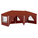 Pop-up Festtelt 575 x 288 x 245 cm Terrakotta