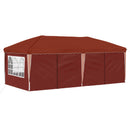 Pop-up Festtelt 575 x 288 x 245 cm Terrakotta