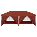 Pop-up Festtelt 575 x 288 x 245 cm Terrakotta