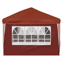 Pop-up Festtelt 575 x 288 x 245 cm Terrakotta