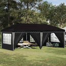 Pop-up Festtelt 575 x 288 x 245 cm Sort