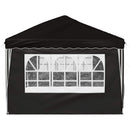 Pop-up Festtelt 575 x 288 x 245 cm Sort