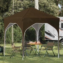 Pop-up Festtelt 194 x 194 x 245 cm Gråbrun
