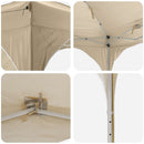 Pop-up Festtelt 192 x 192 x 245 cm Cremefarvet