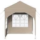 Pop-up Festtelt 192 x 192 x 245 cm Cremefarvet