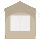 Pop-up Festtelt 192 x 192 x 245 cm Cremefarvet