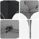Pop-up Festtelt 192 x 192 x 245 cm Antracit