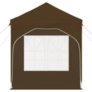 Pop-up Festtelt 192 x 192 x 245 cm Gråbrun