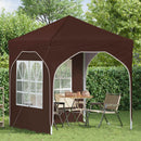 Pop-up Festtelt 192 x 192 x 245 cm Brun