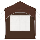 Pop-up Festtelt 192 x 192 x 245 cm Brun