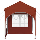 Pop-up Festtelt 192 x 192 x 245 cm Terrakotta