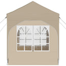 Pop-up Festtelt 192 x 192 x 245 cm Cremefarvet
