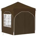 Pop-up Festtelt 192 x 192 x 245 cm Gråbrun