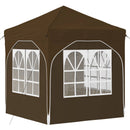 Pop-up Festtelt 192 x 192 x 245 cm Gråbrun