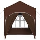 Pop-up Festtelt 192 x 192 x 245 cm Brun