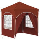 Pop-up Festtelt 192 x 192 x 245 cm Terrakotta