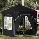 Pop-up Festtelt 192 x 192 x 245 cm Sort
