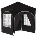 Pop-up Festtelt 192 x 192 x 245 cm Sort