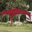 Pop-up Festtelt 290 x 290 x 245 cm Bordeaux