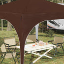 Pop-up Festtelt 290 x 290 x 245 cm Brun