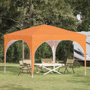 Pop-up Festtelt 290 x 290 x 245 cm Orange