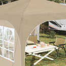 Pop-up Festtelt 290 x 290 x 245 cm Cremefarvet