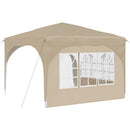 Pop-up Festtelt 290 x 290 x 245 cm Cremefarvet