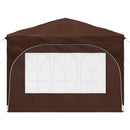 Pop-up Festtelt 290 x 290 x 245 cm Brun