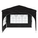 Pop-up Festtelt 290 x 290 x 245 cm Sort