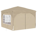 Pop-up Festtelt 290 x 290 x 245 cm Cremefarvet