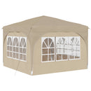 Pop-up Festtelt 290 x 290 x 245 cm Cremefarvet