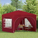 Pop-up Festtelt 290 x 290 x 245 cm Bordeaux