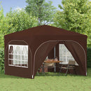 Pop-up Festtelt 290 x 290 x 245 cm Brun