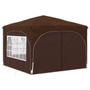 Pop-up Festtelt 290 x 290 x 245 cm Brun