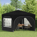 Pop-up Festtelt 290 x 290 x 245 cm Sort