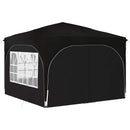 Pop-up Festtelt 290 x 290 x 245 cm Sort